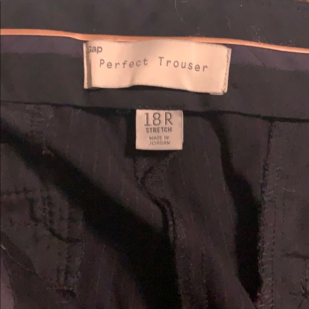 Gap Navy Pin Striped Perfect Trouser